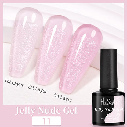 7.5ml Golden Light  Magnetic Gel Golden Gems Magnetic Gel Nail Polish Cat Nail Sparkling Glitter Semi Permanent Varnish