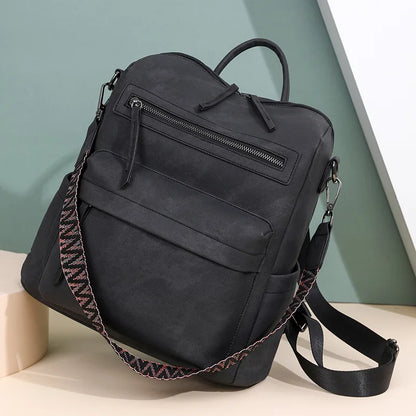 Trendy Women's Backpack Soft Leather Versatile Shoulder Crossbody Bag Large Capacity Travel Backpack Designer Luxury Storage Bag