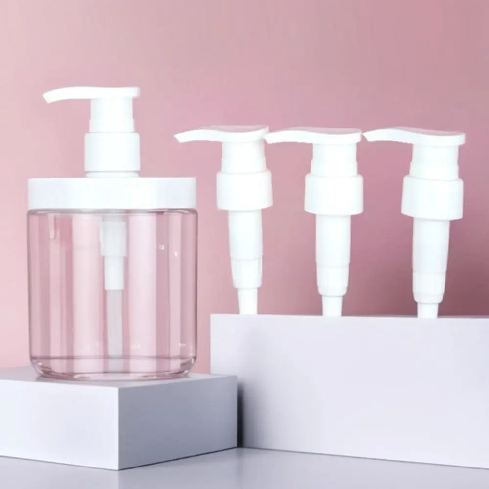 500/1000ml Pump Bottle Dispenser Wide Mouth Clear Shower Soap Dispenser Refillable PET Storage Bottle