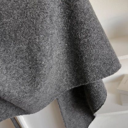 Autumn and Winter Korean Version New Women's Neck Wrap Wool Blended Triangular Shawl Female Thickened With Knitted Warm Shoulder