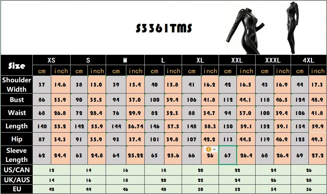 Women Sexy Wet Look Shiny PU Leather Catsuit Full Body Long Sleeve Zip High Neck Bodycon Jumpsuit Club Halloween Cosplay Costume