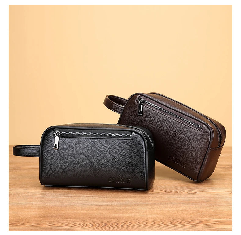 Men's Clutch Bag Fingerprint Lock Anti-theft Large Capacity Clutch Bag Wallet Business Men's Bag