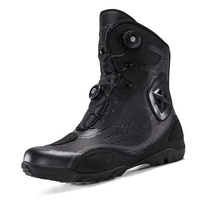 Motorcycle boots cycling shoes men women riders waterproof pull-up short boots racing shoes motocross boots botas para moto