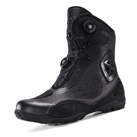 Motorcycle boots cycling shoes men women riders waterproof pull-up short boots racing shoes motocross boots botas para moto