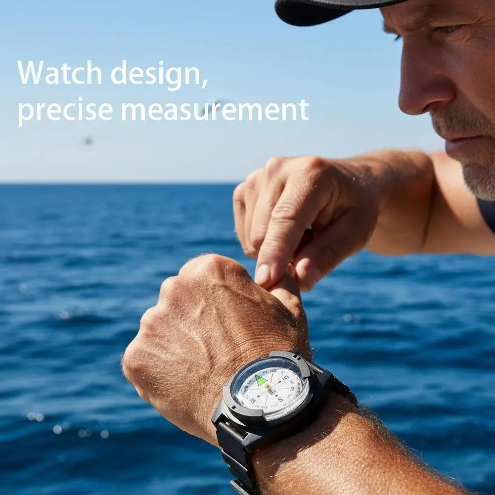 Portable Waterproof High Precision Wrist Watch Compass Teaching Aids Gift Compact Navigation Tool