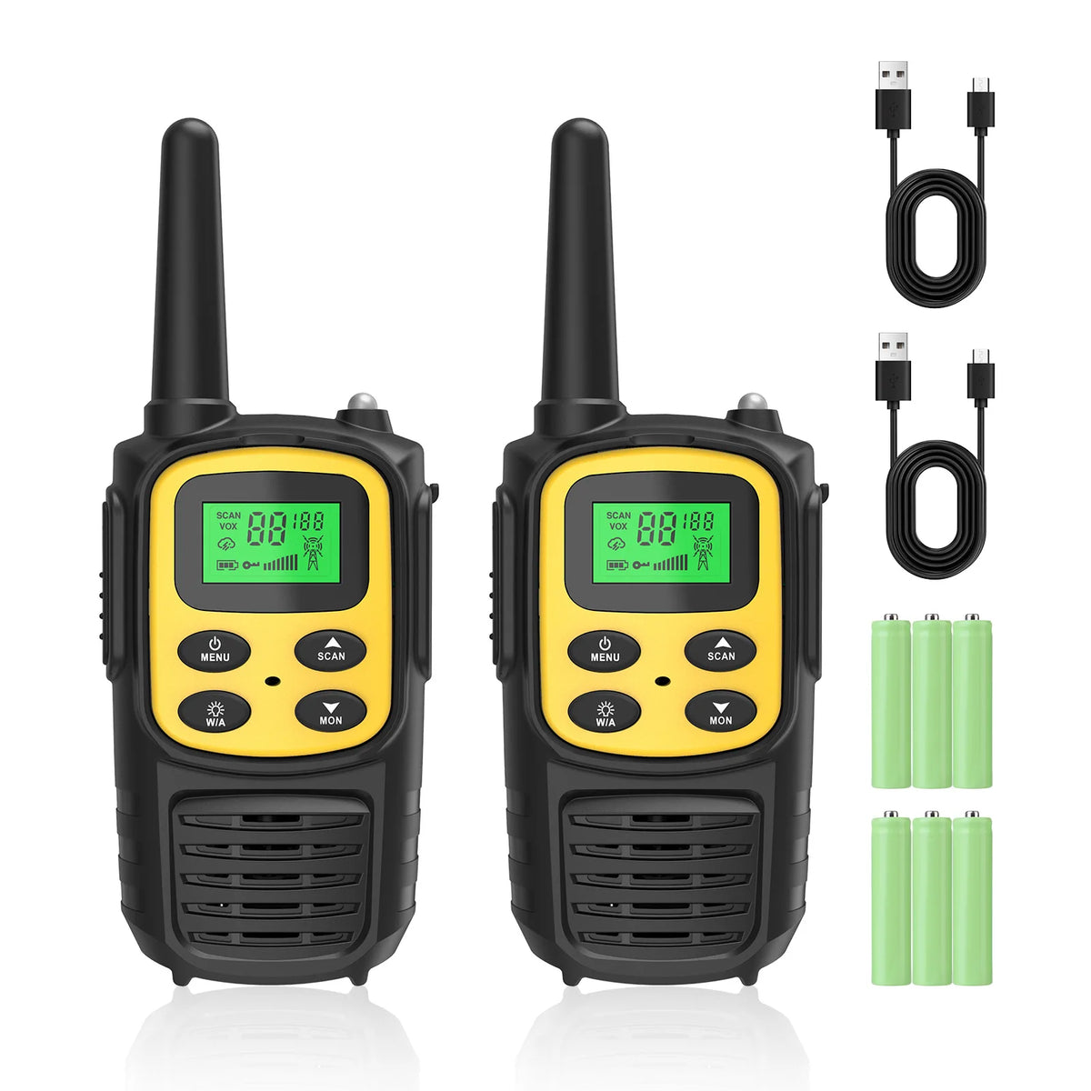 2PCS Kids Portable Outdoor Children Two Way Radio UHF Receiver Walkie-Talkie Radio Comunicador Mini Walkie Talkie For Boys Girls