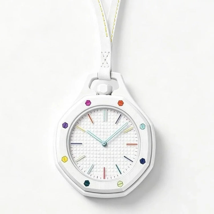 2027 Branded Pocket Watch Octagonal Hot Style Neck Quartz Movement Candy Color Quartz Watch With Identification