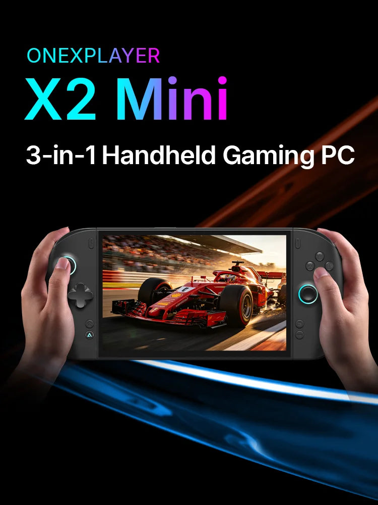 ONEXPLAYER X2 Mini 3-in-1 Handheld Game Console Intel Arc G3 Extreme 8.8'' AMOLED 144Hz Windows Portable Gaming PC Tablet Laptop