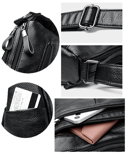 High Quality Genuine Leather Ladies Bags Fashion Purses And Handbags Famous Designer Crossbody Shoulder Bag For Women Sac A Main