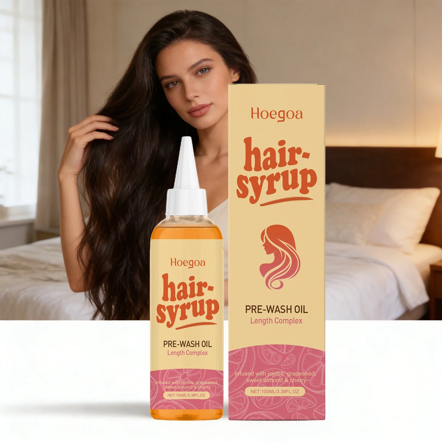Jojoba Hair Essencial Oil Deep Nourish Scalp Voluming Anti-Frizzy Repair Damaged Hair Oil Enhance Shine Moisturizing Hair Care