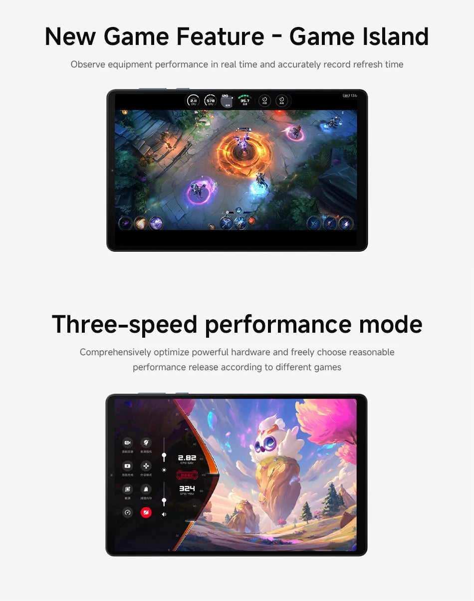 Lenovo Legion Y700 2025 8.8 inch Gaming tablet Snapdragon 8 Gen3 8 Core Android 14 12GB 256GB 16GB 512GB WiFi White