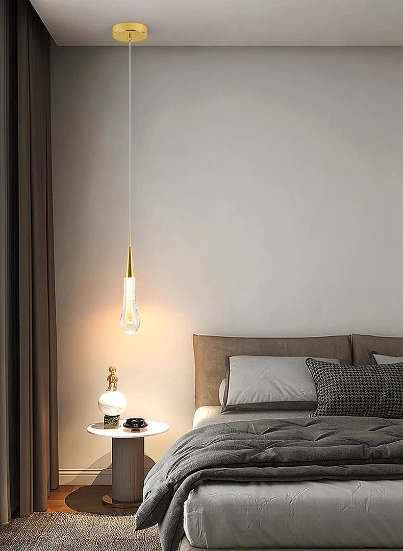 1 PC Modern Home Decor LED Lights Bedroom Lamp Bedside Pendant Light Lamps LED Chandeliers Hanging Light Indoor Lighting
