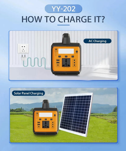 Gaiaray 100W Portable Power Station LiFePO4 Charge Station 76.8Wh Solar Generator With Bluetooth Speaker FM for Camping Travel