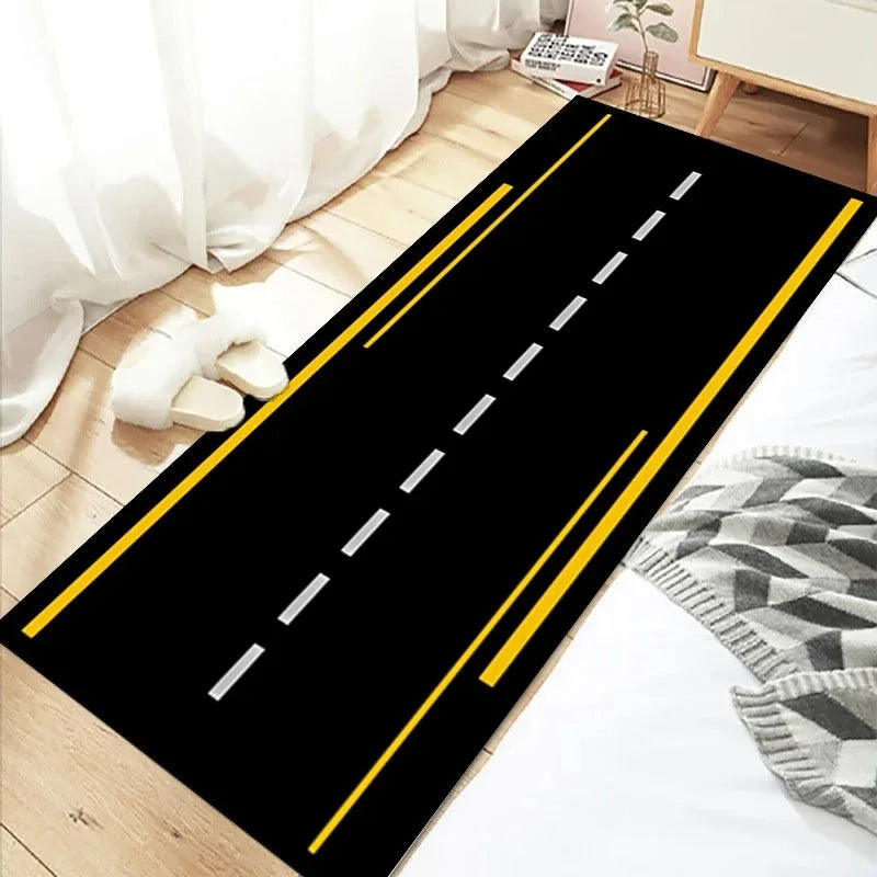 Styles Motorcycle Garage Display Carpet Floor Mat Moto Electric Vehicle Mat Garage Racing Entrance Anti Slip Doormat Bedroom Rug