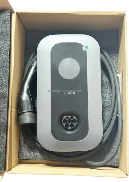 Custom 7KW 1Phase Home EV Car Charger Station New Condition 32A Custom Car Charger Compatible with Solar & Inverter