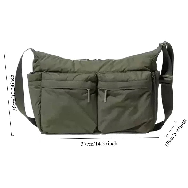Casual Multi-pocket Messenger Bags for Women Fashion Nylon Shoulder Bag Ladies Large Handbags Female Travel Shopping Tote Purse