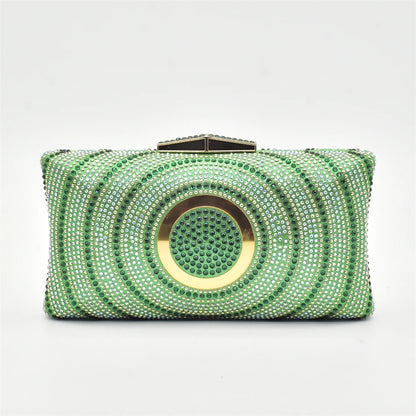 New Shoes and Bag Set African Sets Green Color Italian Shoes with Matching Bag for Women Nigerian Shoes and Bag Set for Wedding