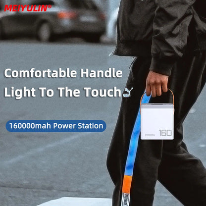 PD100W 160000mAh Power Bank Station Fast Charger Portable Emergency Charging External Battery for iPhone 15 Xiaomi Tablet laptop