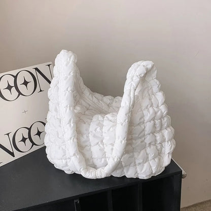 Cloud Crossbody Bag Soft Dumpling Tote Bag Fashion Satchel Bag Large Capacity Sling Bag Solis Color Casual Bags