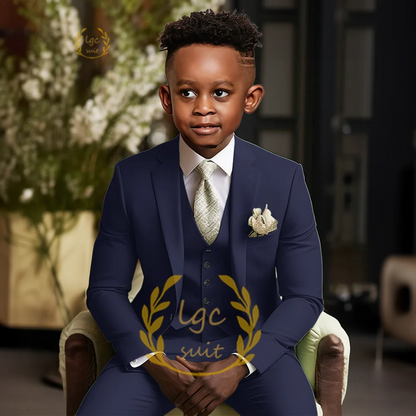 Boys single button suit 2 piece suit for children aged 3 to 16 years old for wedding party banquet formal occasion custom suit