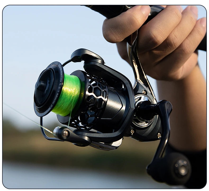 BILLINGS Spinning Reel Metal Spinning Fishing Reel 12KG Max Drag for Freshwater Saltwater 5.2:1 Gear Ratio Fishing Reels
