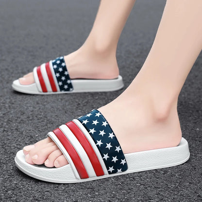 Plus Size Men Indoor Home Slippers Male Soft Comfortable Bath Slipper Men's EVA Flat Thick Platform Outdoor Beach Sandals Summer