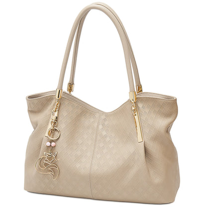 FOXER 2026 New Women's Shoulder Bag Genuine Leather Elegant Female Tote Large Bag Fashion Handbag Commuter Luxury Gift