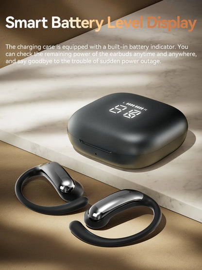 Tecsire Bluetooth Earphones Wireless Earbuds Open Ear Hook Headset HiFi Stereo Comfortable Waterproof For Sports Daily Use