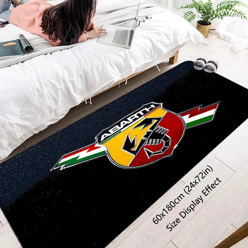House Entrance Doormat Abarth Car Boot Hallway Carpet Living Room Rugs Foot Carpets Bathroom Rug Floor Mats Non-slip Home Decor