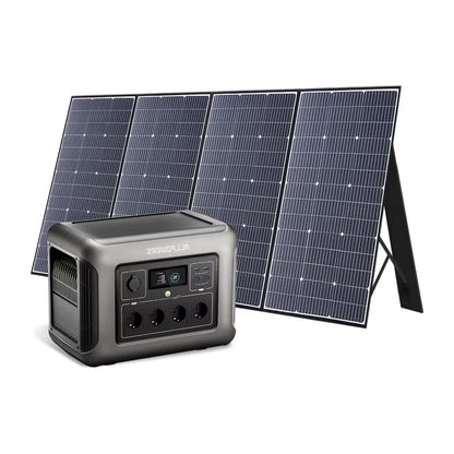 ALLPOWERS R1500 LITE Portable Power Station 1056Wh Solar Generator & Solar Panel 2×100W / 140W / 200W / 400W / 600W  for Camping