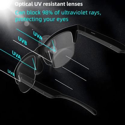 TWS Bluetooth Headphones Smart Glasses Binaural Music Touch Earphones With Microphone Audio Sunglasses Call for All Smartphone