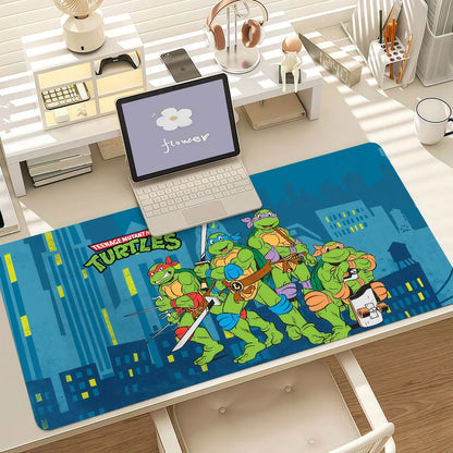 Cartoons Animations T-TMNT-T Mouse Pad Anti Slip Rubber Edge Locked Thickened Laptop Gaming Desk Mat