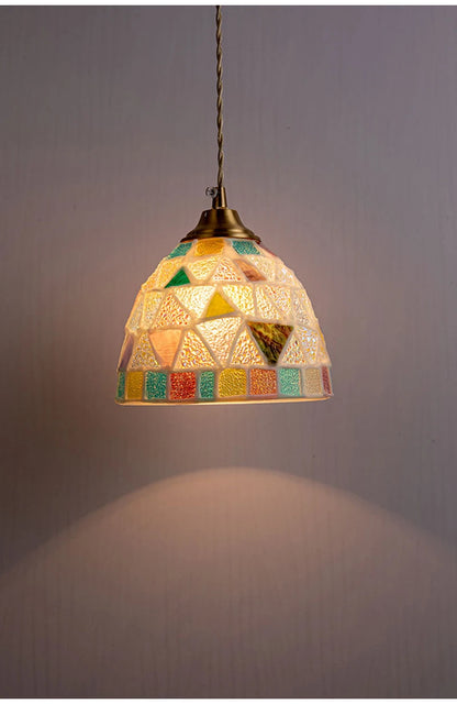 Glass Ceiling Chandelier Creative Sea Shell Lampshade Bedroom Bedside Hanging Lamp Interior Decoration Lighting Pendant Lights