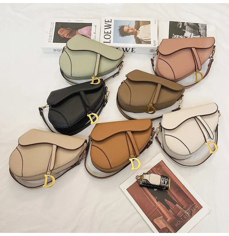 IMJK 24*20*6cm Hot Selling Light Luxury Underarm Saddle Bag, New Niche Design, Casual Shoulder Crossbody Bag Bags