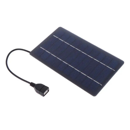 [J] 2W Solar Charger Portable W/USB-C Fast Charging For Phone Power Banks Camping Hiking Emergency Power Supply