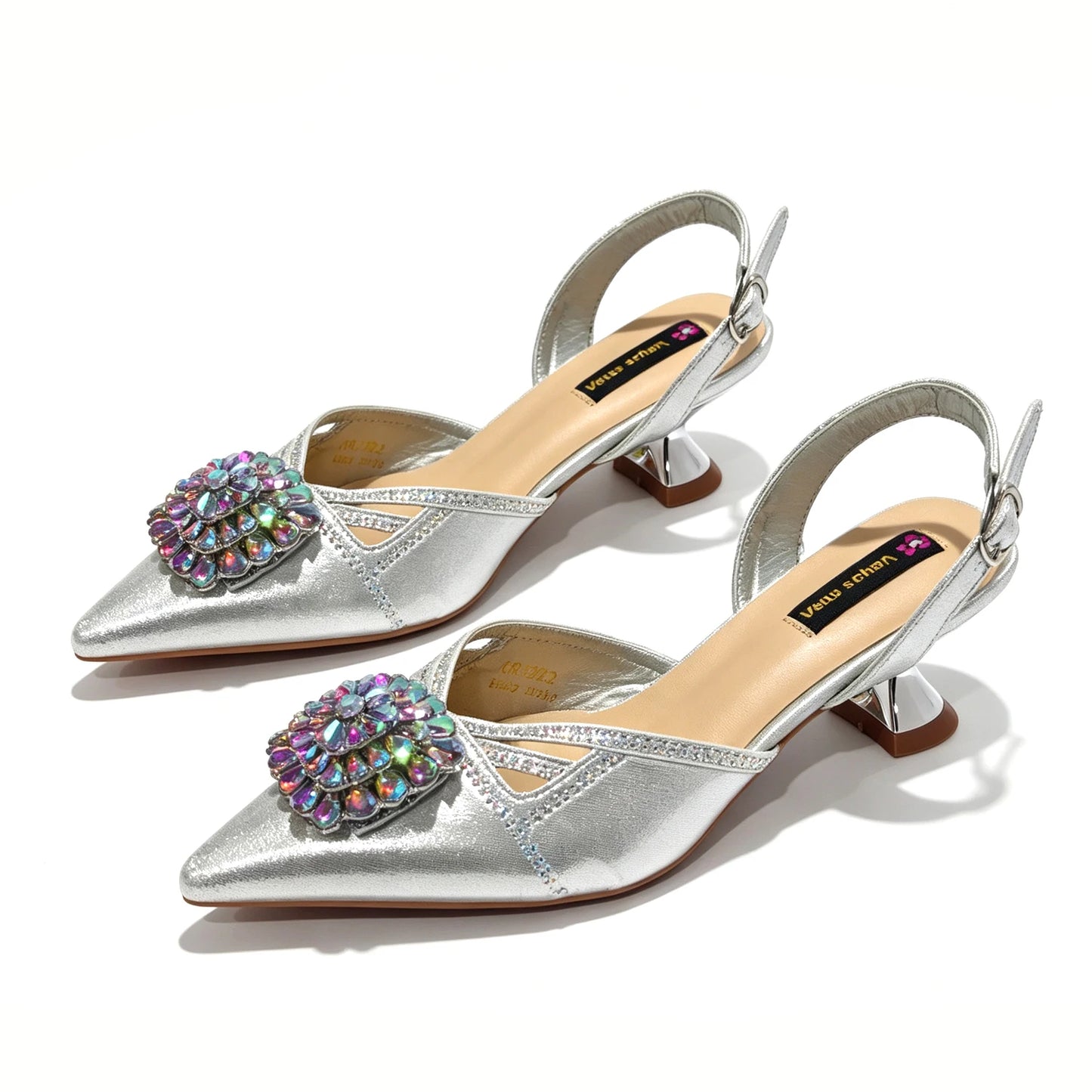 New Shoes and Bags Matching Set Nigerian Women Heel Party for Women green Colour Italian Design Wedding INS Design