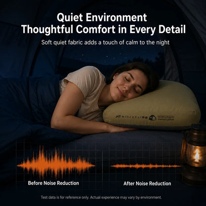 Soft Slow Rebound Memory Foam Pillow Outdoor Camping Travel Cervical Pillow Portable NoonBreak Pillow Neck Support Pillow