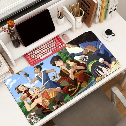 Cartoon A-Avatar adventure Mouse Pad Square Office Gaming Desk Mat Waterproof Non-Slip Rubber Decorative