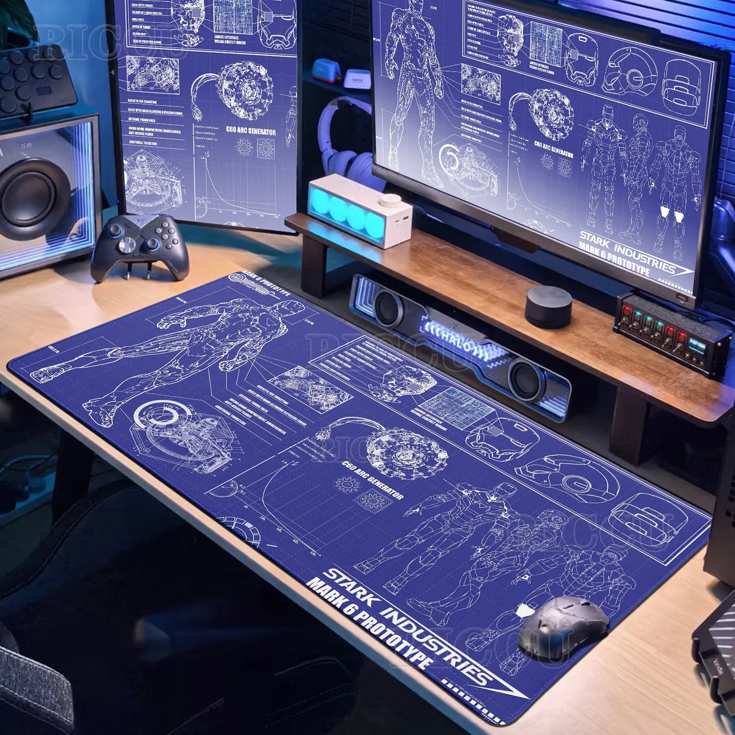 Lager I-Iron Man Mouse Pad Anime Hero Gamer Cabinet PC Gaming Non-slip Carpet Accessories Office Home Keyboard Computer Desk Mat