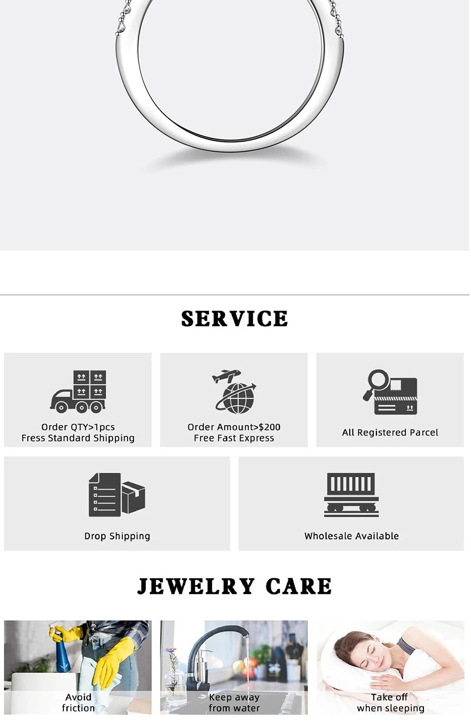 PERFANY 1CT Princess Square Cut Moissanite Ring Women S925 Pure Silver Laboratory Diamond Wedding Fashion Luxury Jewelry