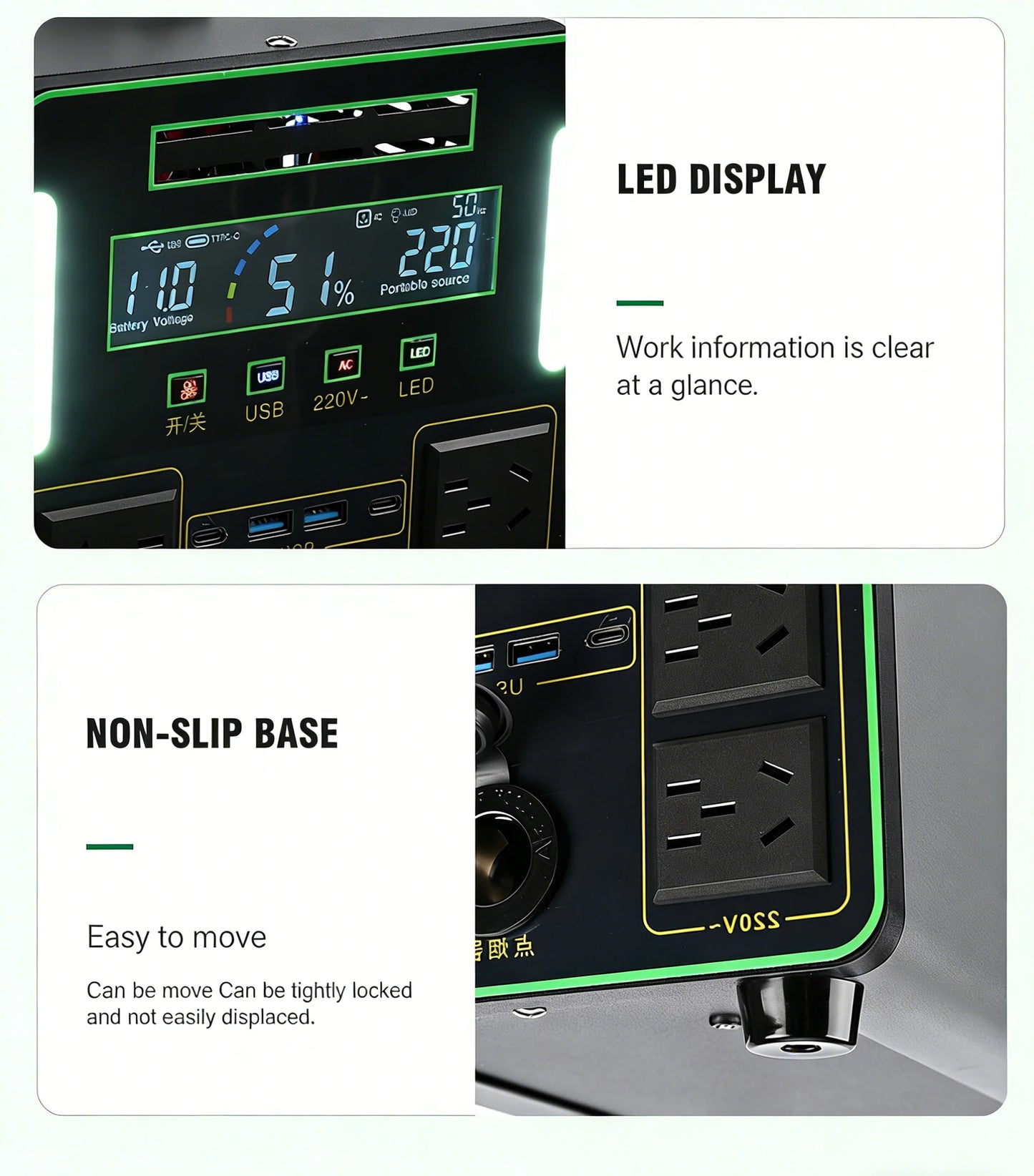 6000W Portable Power Station For Outdoor Camping And Home 5500WH Lifepo4 Battery Solar Generator Emergency Supply