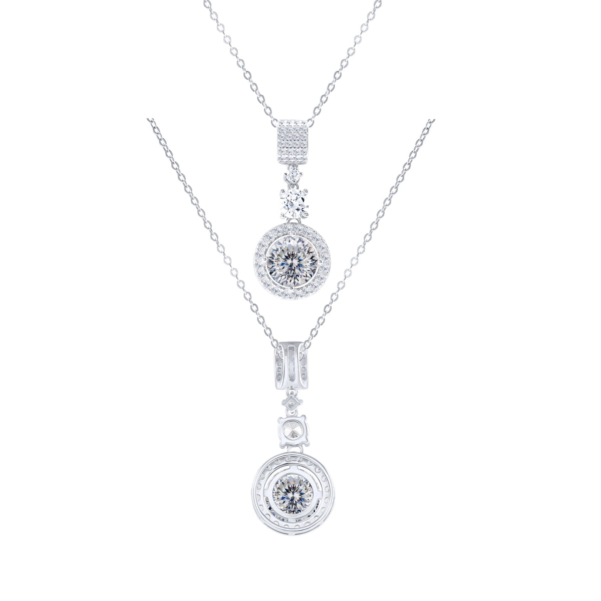 TY 5CT DColor Moissanite 925 Sterling Silver Pendant Necklace Fine Jewelry Necklace Women Fashion Accessories For Party Wedding