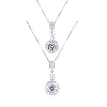 TY 5CT DColor Moissanite 925 Sterling Silver Pendant Necklace Fine Jewelry Necklace Women Fashion Accessories For Party Wedding