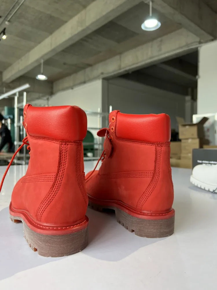 British Style Male Winter Comfortable Cow Suede Leather Round Toe Cross Tied Ankle Boots Solid Color Mid Heel Men Warm Footwear