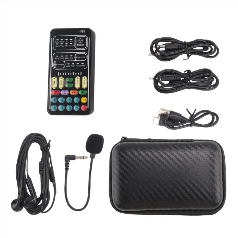 Voice Changer Handheld Microphone Voice Changer with Sound Multifunctional Effects Machine for Phone//Switch (i9)