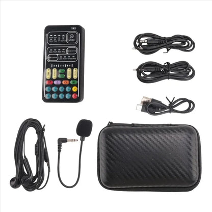 Voice Changer Handheld Microphone Voice Changer with Sound Multifunctional Effects Machine for Phone//Switch (i9)