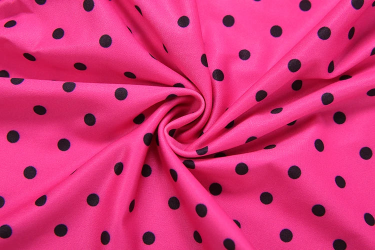 Weird Puss Sexy Backless Rompers Woman Polka Dot Print Bandage Halter Sleeveless Skinny Peach Hip High Street Fashion Playsuits