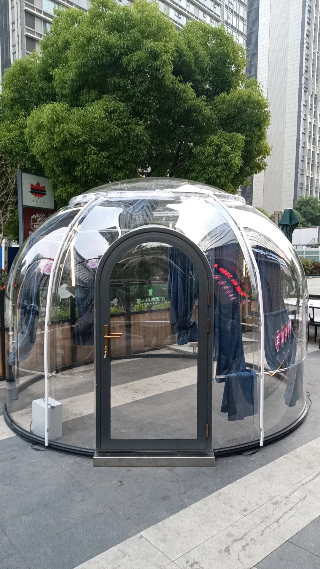 【Best-selling】Detachable Contemporary Villa/Mall Camping Outdoor Spherical Hotel Geodesic Glamping Bubble House Dome Tent