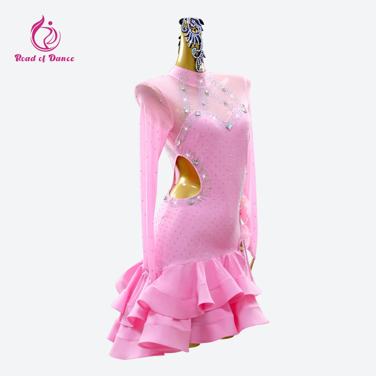 Latin Dance Stage Costume Womens Evening Party Dress Competition Girls 2026 Ballroom Dancewear Suit Female Sport American Outfit