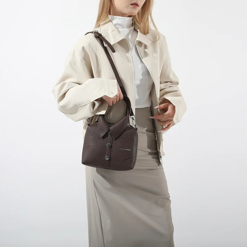 PU Square Compact Shoulder and Crossbody Bags Zipper Unique Design High Quality Hand Bags for Women 2026 Designer Style Bolso